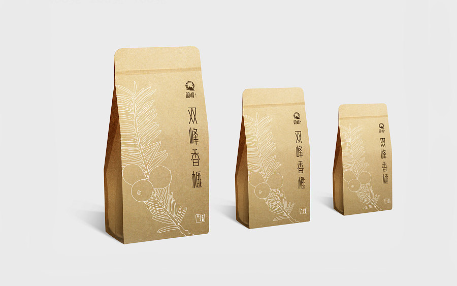 双峰香榧礼盒包装设计/农产品设计/美食特产/原生态食品|包装|平面|wanglujia - 原创设计作品 
