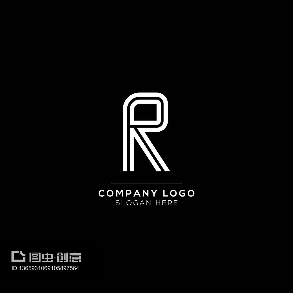 高级矢量R首字母标志为豪华品牌。为您的精英公司设计优雅时尚的设计。